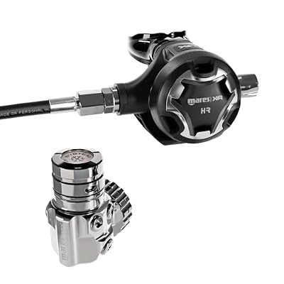 Mares 26XR-HR Technical Diving Regulator Set - 26XR 1st Stage, HR Technopolymer 2nd Stage, 75cm Rubber Hose, G5/8 Connection, 300 BAR (DIN)