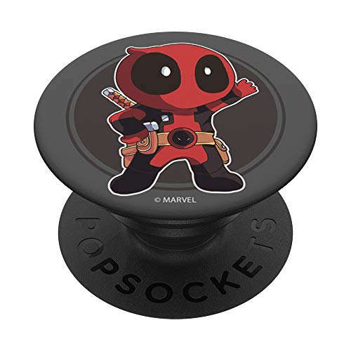 Marvel Deadpool Cute Cartoon Portrait PopSockets PopGrip: Swappable Grip for Phones & Tablets