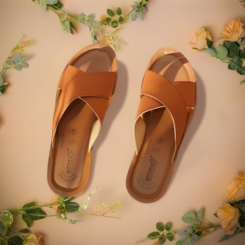 Image of AEROWALK Stylish Fashion Slipper for Women | Comfortable| Lightweight | Anti Skid | Casual Office Footwear (ATB2)