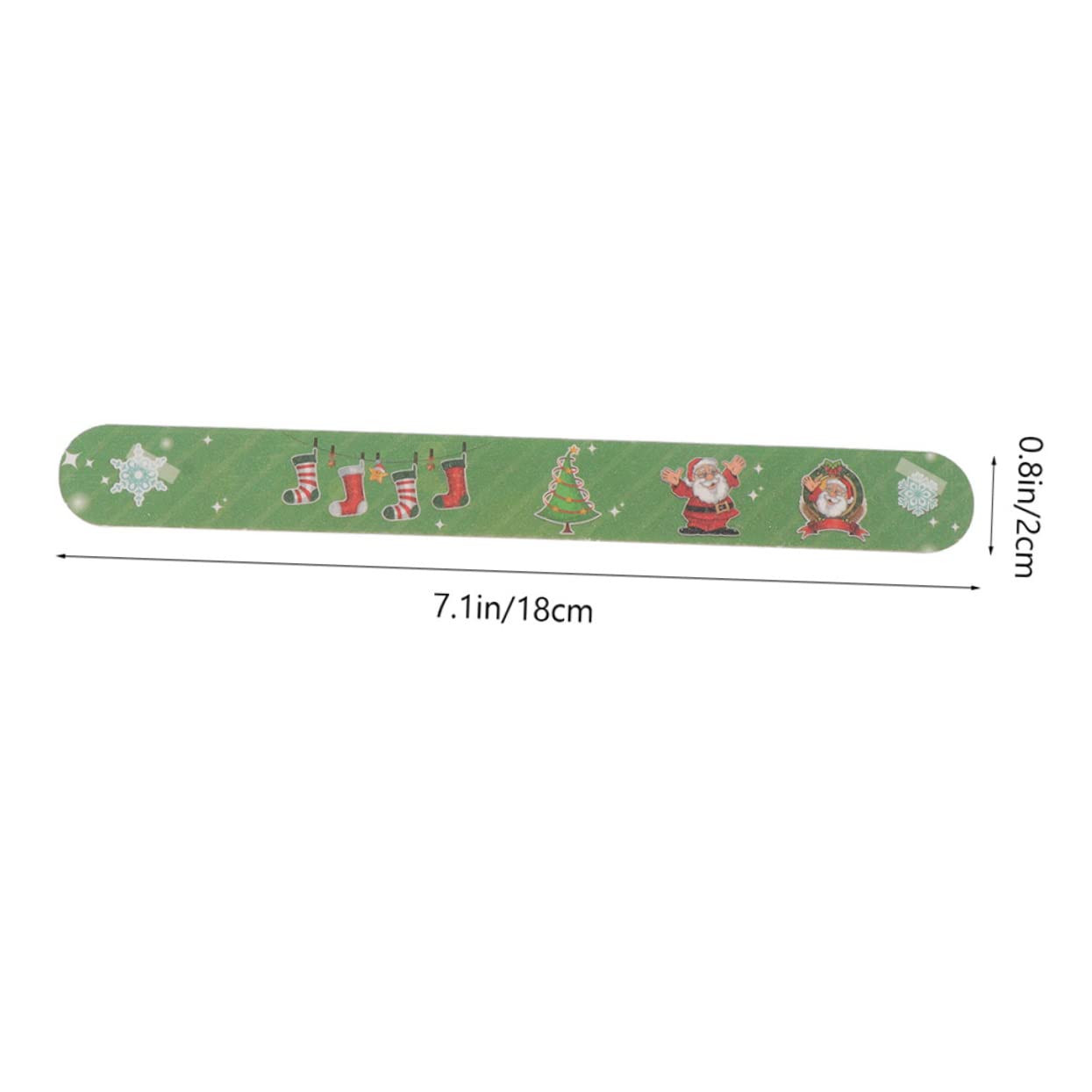 24stücke Teiliges Nagelfeilen Eva-material mit Weihnachtsmotiven Polierwerkzeug für Maniküre und Pediküre zum Feilen und Glätten der Nägel Zufälliger Stil