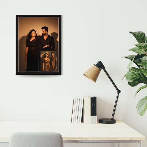 Image of Personalized Photo Frame 8x12 Inch | Custom Collage Photo Frame Gift for Birthday, Anniversary, Couple, Friends | Acrylic Sheet with MDF Back | Wall Decor Memory Frame (D-7)