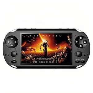 TAQY 4, 3 Zoll Dual-Joystick Videospielkonsole 2000 Integrierte Spiele Mehrere Simulatoren Unterstützt MP4/TV Out Tragbare Retro Spielkonsole für Unterwegs Elektronisches Spielzeug