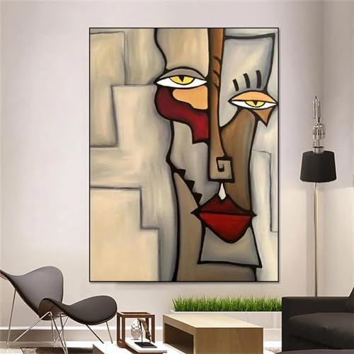Peinture Picasso sur toile de qualité supérieure avec cadre intérieur en bois