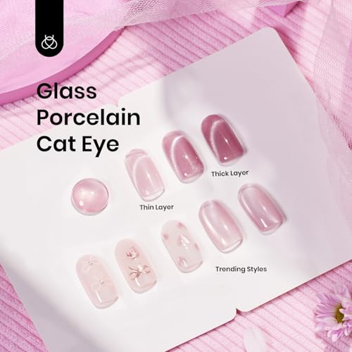 Esmalte de uñas gel efecto ojo de gato 15 ml rosa miniatura 5