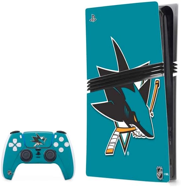 Skinit Decal Gaming Skin Compatible with PS5 Pro Bundle - Officially Licensed NHL San Jose Sharks Camo Design
