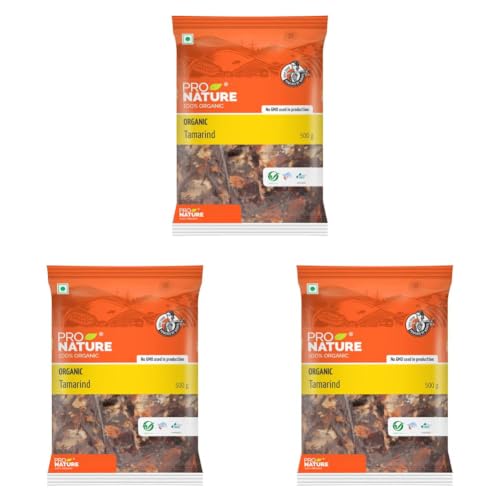 Image of Pro Nature Organic 100% Organic Tamarind, Slices, 500G (Pack of 3)