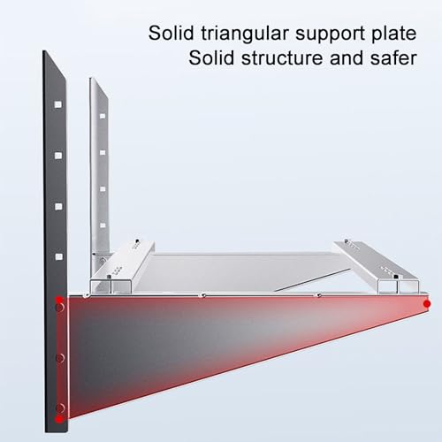 Support en acier inoxydable durable pour climatiseur de terrasse