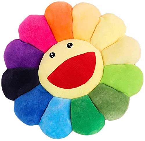 Jouet en Peluche Fleur De Soleil, Oreiller en Peluche Tournesol Coloré Coussin de Canapé en Peluche Coussin Doux Et Confortable Coussin Oreiller Maison Chambre Coussin pour Animaux Compagnie