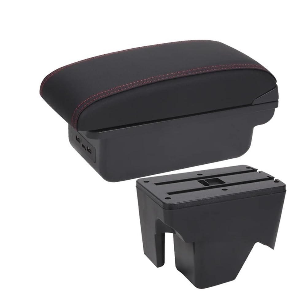 Aierdeyp B1 Black Red 3Usb Car Armrest Box For Vw For Tera 2025
