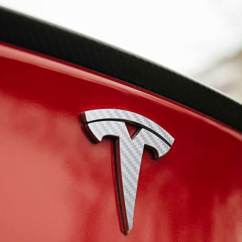 Pegatinas de emblema para Tesla Model 3 kit de personalización de logotipos en plata 3