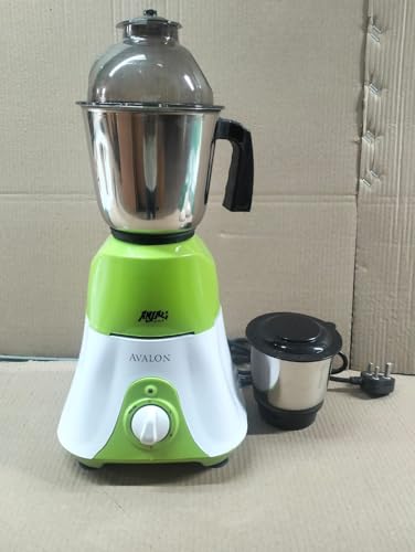 Image of Anjali Avalon Pro 550W Mixer Grinder with 3 Stainless Steel Multipurpose Jars for Juicing | Chutney Making | Dry Grinding | Wet Grinding | 12 Month Warranty | (Green, 3 Jars)