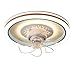 PetLily Oświetlenie sufitowe z wentylatorem 3-kolorowa ściemnialna lampa sufitowa z wentylatorem Nordic 90W LED Wentylator oprawy oświetleniowe Pokój dziecięcy Badanie Zintegrowany wentylator sufitowy