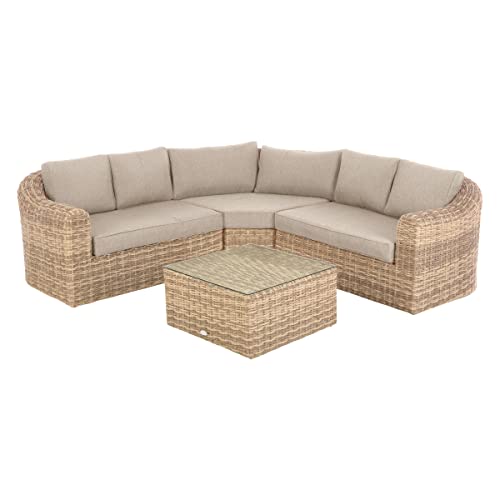 Hespéride Salon d'angle de Jardin Mooréa Savana 5 Places