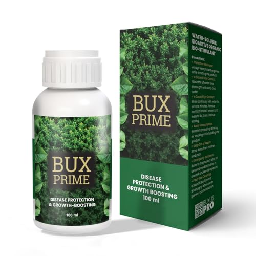 BuxusPro BuxPrime – Producto orgánico para plantas de boj – Protege contra el boj, promueve el crecimiento y mejora la calidad del suelo, inofensivo para pájaros y abejas, 100 ml