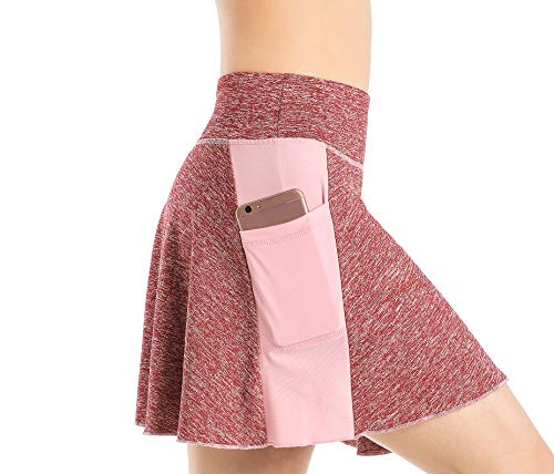 Nidalee Women's Tennis Golf Skort Active Athletic Sports Running Skirt with Pocket