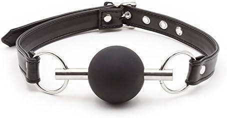 Erotic Mouth Plug Open Mouth Gag Fetish Slave Restraints Sex Toys Silicone Ball Gag Dog Bone Adjustable Strap Bondage Restraints for Women Adjustable Strap on Mouth Gag for SM (Color : Pink)