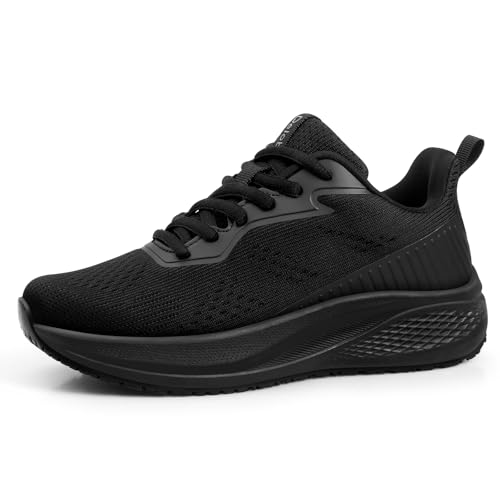 Image of Women's Non Slip Work Shoes Slip Resistant Waterproof Chef Shoe for Women Working in Kitchen Restaurant Food Service Slip-On Design Walking Sneakers Zapatos Trabajo