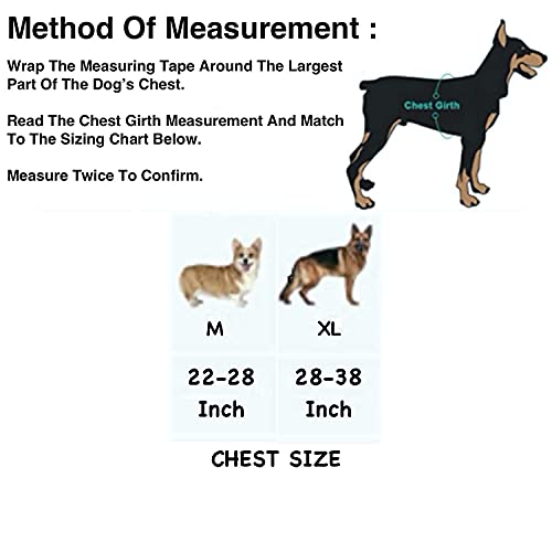Image of 24x7 eMall Dog K9 Police Harness Dog Vest with Hook and Loop Straps and Handle and Adjustable (Medium - 22-28 Inch Girth, Red)