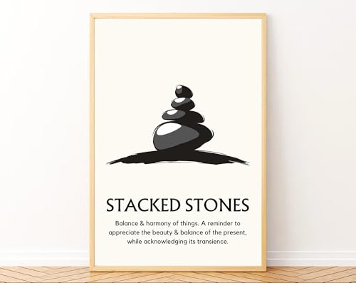 Image of Gamya Spiritual Big Aesthetic Framed Meditation Affirmation Motivational Posters For Living Room, Bedroom Office Wall Decor, Dopamine art /Girls Boys Gift Item (13x19 Inches) (Spiritual Symbols (B))