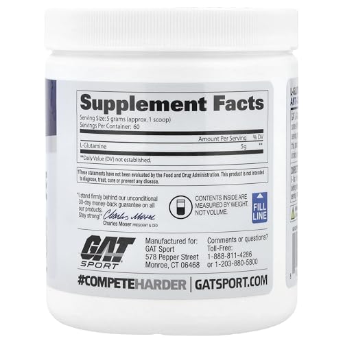 Image of GAT L-Glutamine - 60 Servings