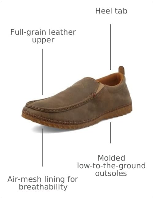 Image of Twisted X Men's Zero X Leather Loafer Shoes