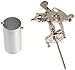 Detail Paint Sprayer Gun - Pattern and Fluid Control Handheld Sprayer w/ 8-ounce Anti-Drip Canister (Campbell Hausfeld DH550000AV)