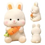 BHOLI Animal de Peluche de Conejo - Juguetes de Peluche Muñeco de Conejo Animales de Peluche - Peluche de Conejo de Zanahoria, conejitos Rellenos de Almohada de Felpa, decoración de la habitación