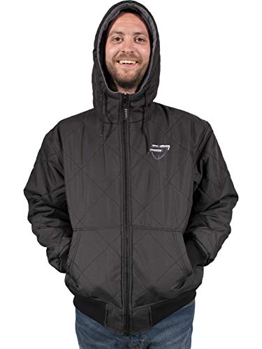 Men's Fleece Lined Quilted Winter Jacket Coat3