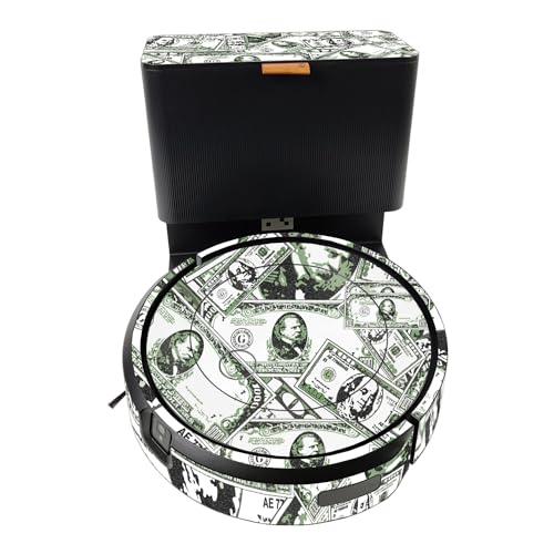 Glossy Glitter Smart Home Skin Compatible with iRobot Roomba J5 Plus - Phat Cash - Premium 3M Vinyl Protective Wrap Decal Cover - Easy to Apply | Crafted in The USA by MightySkins