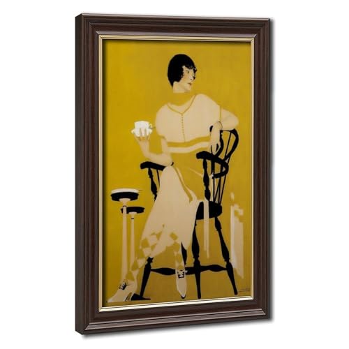 Poster Coles Phillips Fadeaway Girl vintage impression sur toile 40x61 cm