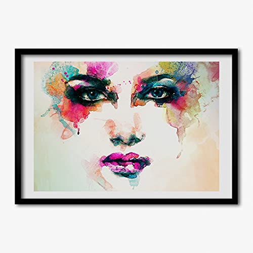 Affiche 70x50 cm portrait femme Tulup tableau peinture de décoration murale