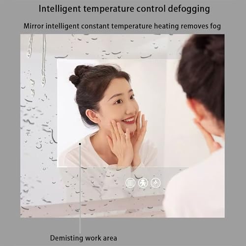 Miroir LED de salle de bain contre la buée avec lumière réglable