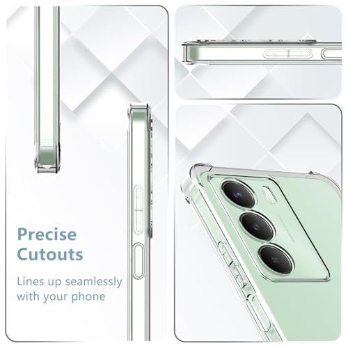 Image of BOXXO Flexible Back Cover for Mi Redmi 15 5G | Back Cover Transparent Clear Shockproof Case Four Corner Protection | Slim Protective Mobile Phone Cover for Mi Redmi 15 5G