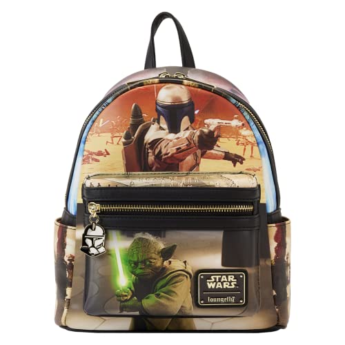 Image of Loungefly Disney Star Wars Episode Two Attack Of The Clones Scene Mini Backpack