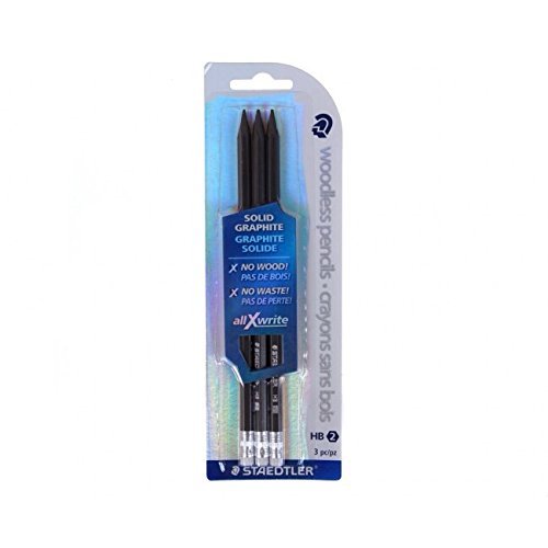 Staedtler Hb2 Solid Graphite Woodless Pencils Blistercard No Wood