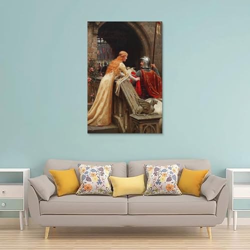 Toile God Speed de qualité supérieure tableau salon Edmund Leighton - 7