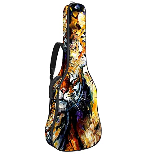 Housse de transport pour guitare moins de 106 cm avec sangle ajustable lion