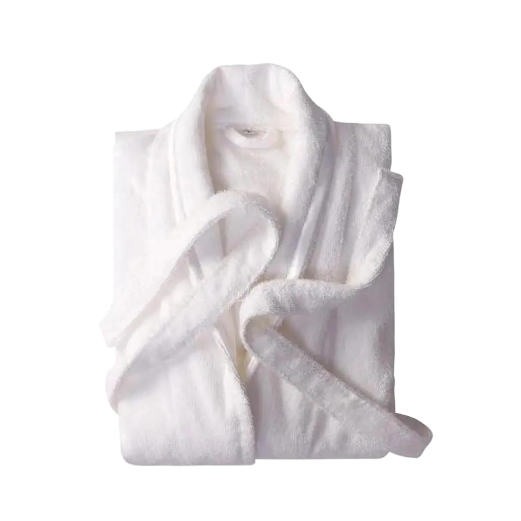 TIANQIHAO Women'S Cotton Terry Bathrobe Solid Towel Kimono Sleepwear Thicken Bridesmaid Robes,10-Medium