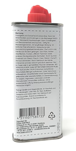 1 Stück Gut & Günstig Feuerzeugbenzin Feuerzeug Benzin 125 ml mit Kunststoff-Ventil
