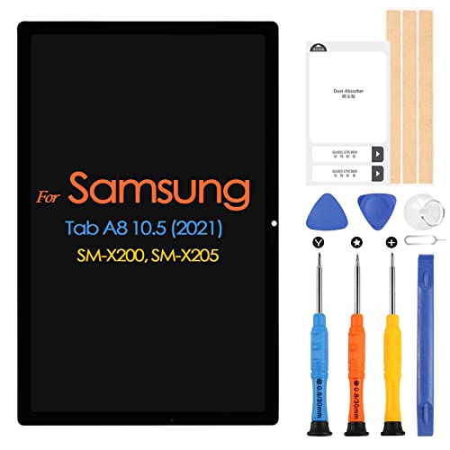 Écran LCD Samsung Galaxy Tab A8 2021 SM-X205 tactile 10.5 pouces avec vitre de rechange