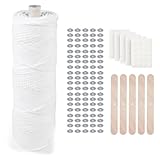 【Material】 Aus 100% natürlicher Baumwolle, 40-fach geflochtener Docht.
