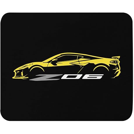 Adorn Your Workspace with the Sleek Corvette Z06 Custom Mouse Pad