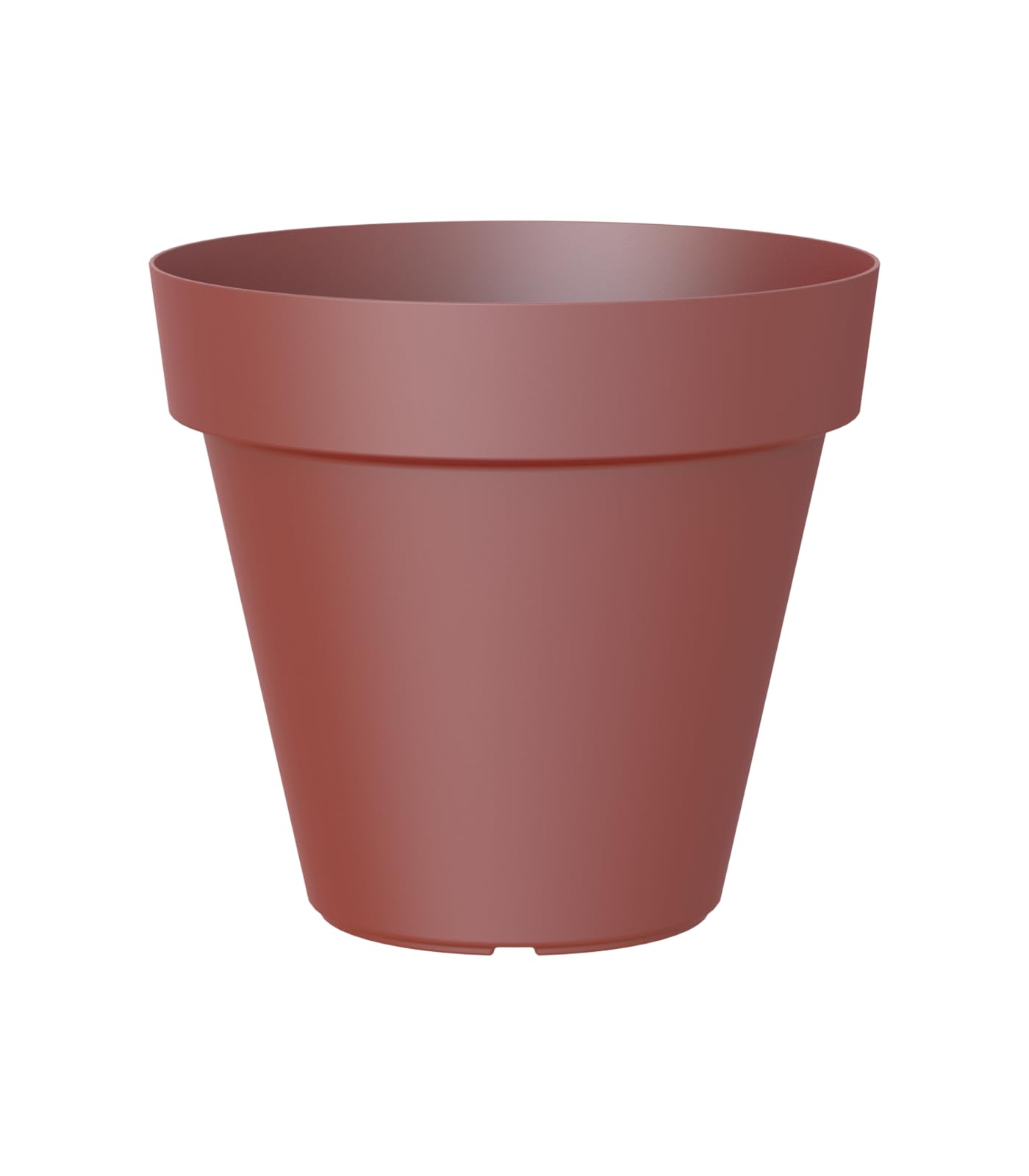 Pot en plastique rond Capri 60cm rouge foncé Artevasi pour grand jardin