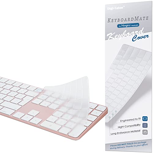 Digi-Tatoo [Non Disponible pour Les modèles a3119 sortis en 2024] Protection Clavier Compatible avec iMac Magic Keyboard EU-Layout (modèle A2520, avec Touch...
