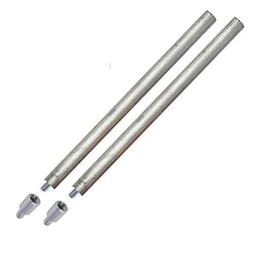 LA LUPE 2 Ánodos de magnesio 22x350mm. para Termo eléctrico + 2 adaptadores para Diferentes roscas M8 a M6 : Ánodo Sacrificio para Calentador Compatible valido con Grandes Marcas.