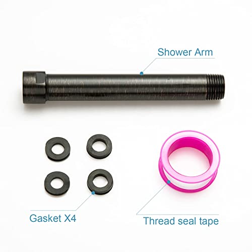 Offo Shower Head Extension Arm, Oil Rubbed Bronze 6 Inches Shower Arm Extension Shower Head Extender Made Of 304 Stainless Steel Shower Pipe Extension #TOP5