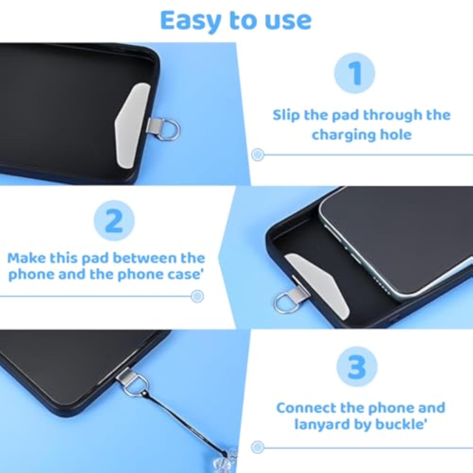 12Pcs Phone Strap Crossbody Lanyard, Stylish Mobile Accessory