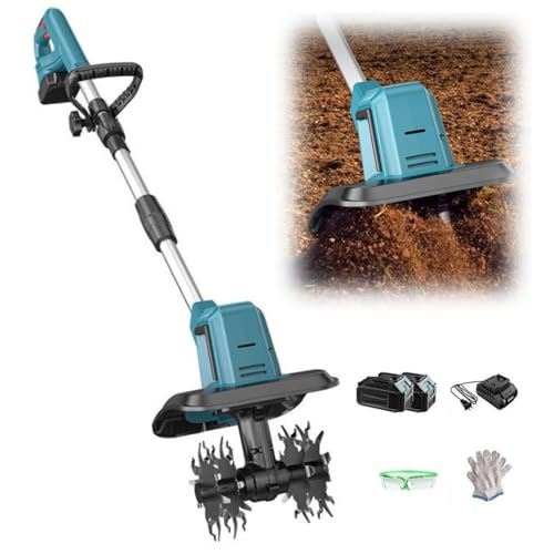 Cultivateur de tuile sans fil 21V avec moteur sans balai 550W et poignée réglable