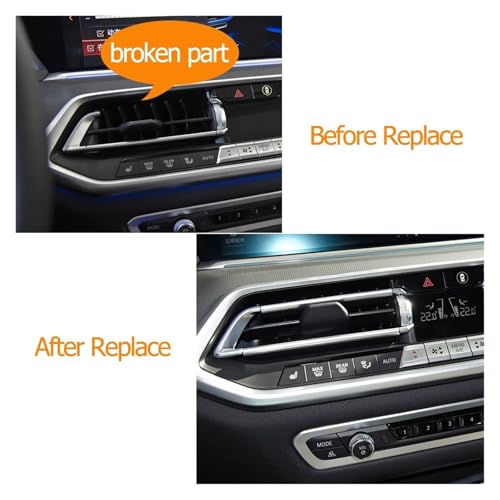 Reparación rejilla aire BMW X5 X6 X7 soluciona lamas rotas ventilación salpicadero 64119458543 5