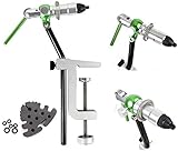 M MAXIMUMCATCH Maxcatch Rotary Fly Tying Vise Alloy Travel Vice (TVC Green Fly Vise)